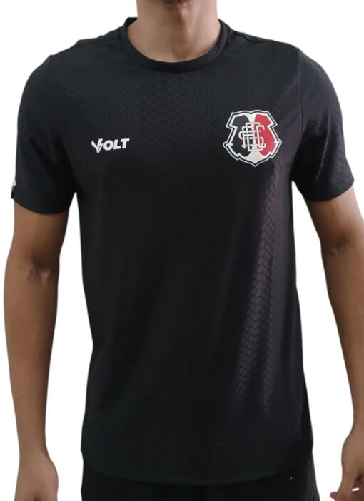 Camisa Dry Santa Cruz Futebol Clube Masculina Preto Volt