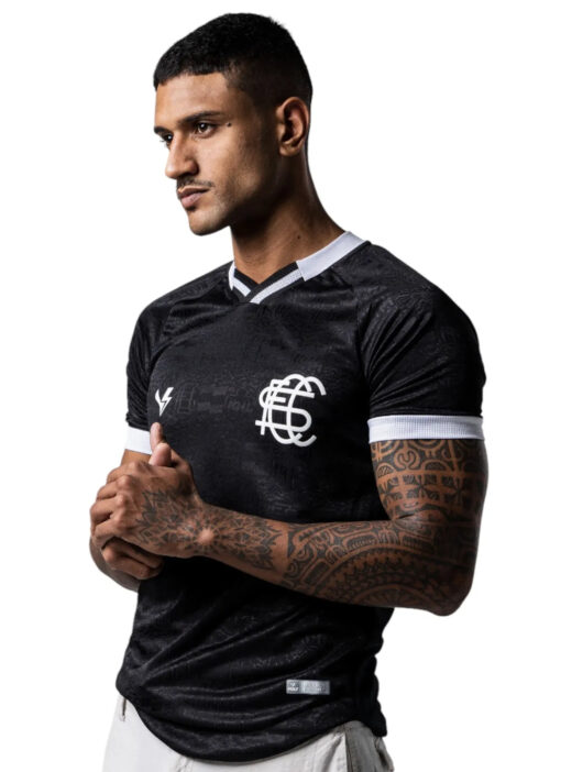 Camisa Origens Santa Cruz Futebol Clube Masculina Preto Volt - Image 2