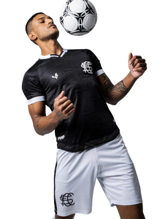 Camisa Origens Santa Cruz Futebol Clube Masculina Preto Volt - Image 3
