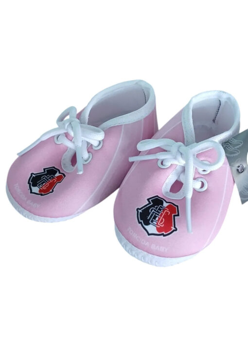 Chuteira Baby Santa Cruz Futebol Clube Rosa